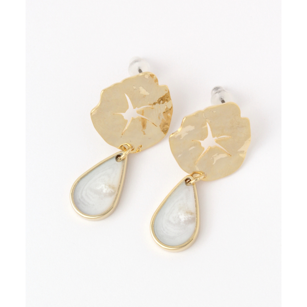 niko and ... Metal combination teardrop-shaped earrings