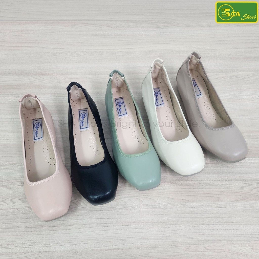 SEA Shoes (ซีชูส์) 9525-025 รองเท้าลำลองส้นเตี้ย แฟชั่นผู้หญิง ใส่ทำงาน
