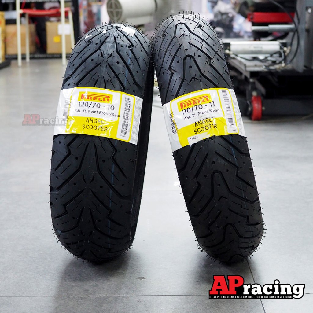 Pirelli Angel Scooter Vespa LX125 1คู่ 110/70-11ปี25 120/70-10ปี25 ยาง พีรารี่ ยางรถมอเตอไซค์ Vespa 