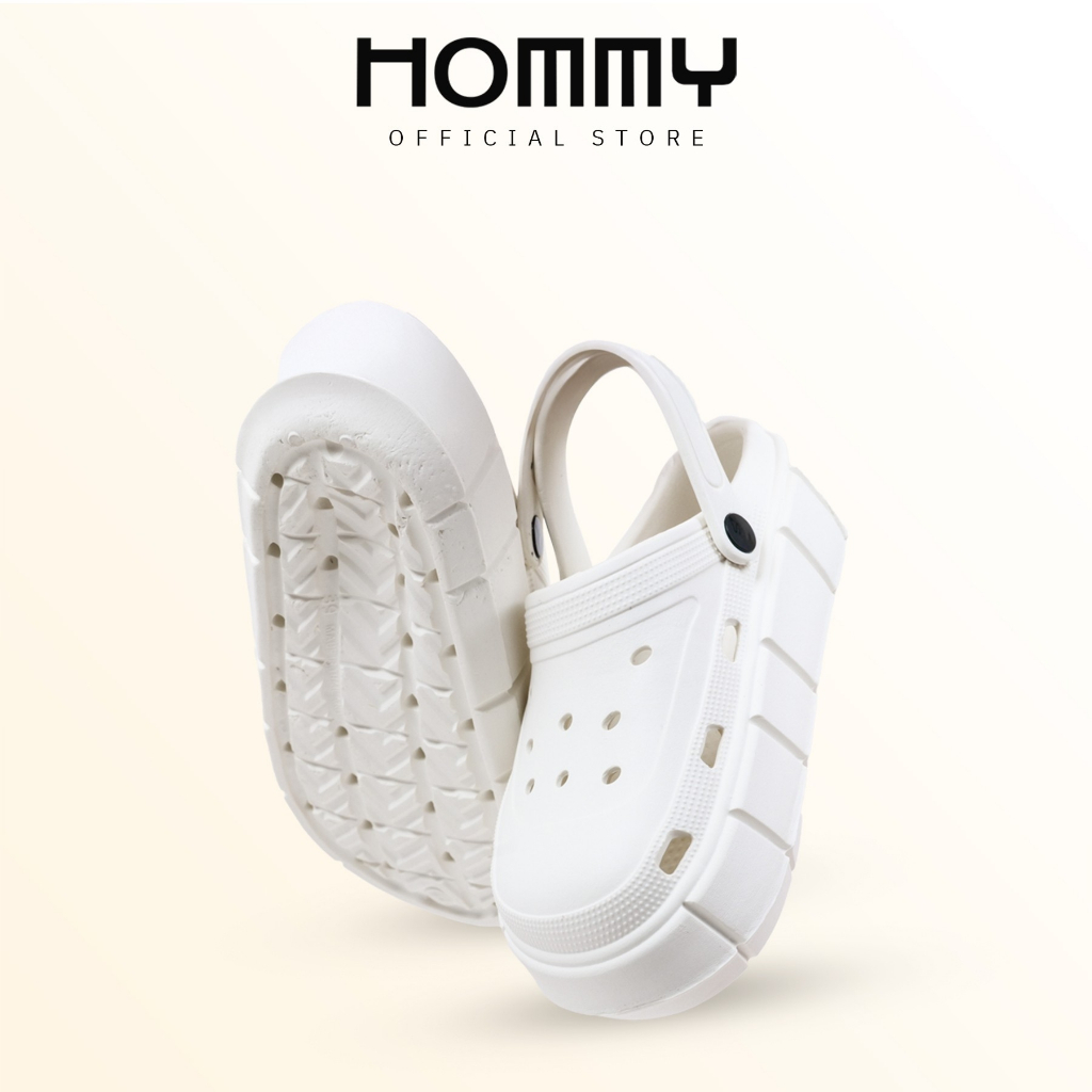【พื้นหนา 6 CM - รุ่นใหม่2025】HOMMY รองเท้าแตะ แฟชั่น รองเท้าหัวโต แบบมีสายรัด ใส่สบาย   (SH-1)
