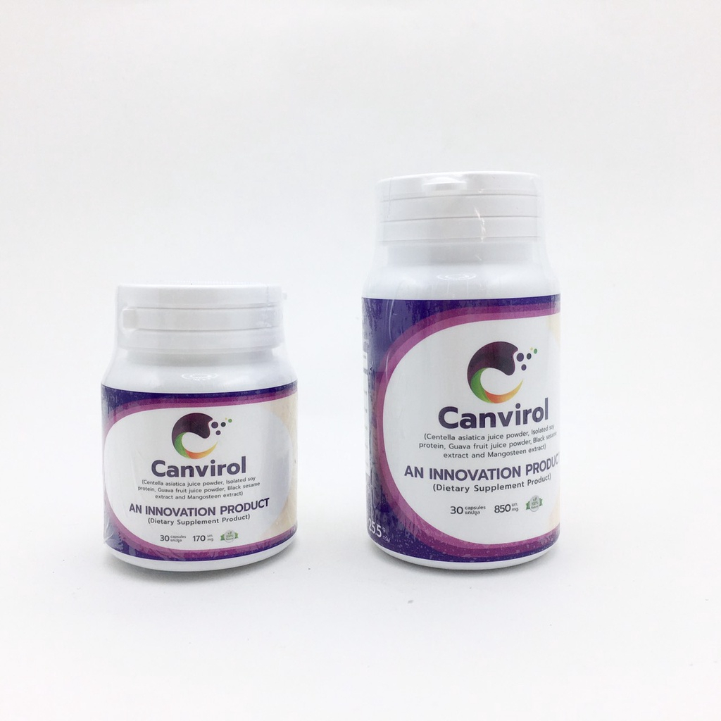 Canvirol 170mgและ850 mg (บรรจุ30แคปซูล) หมดอายุ2/2027 อาหารเสริมภูมิต้านทานสุนัขและแมว