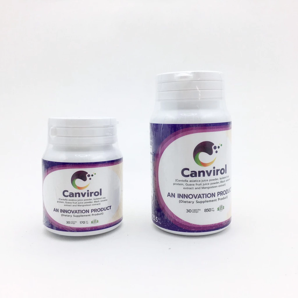 Canvirol 170mgและ850 mg (บรรจุ30แคปซูล) หมดอายุ2/2027 อาหารเสริมภูมิต้านทานสุนัขและแมว