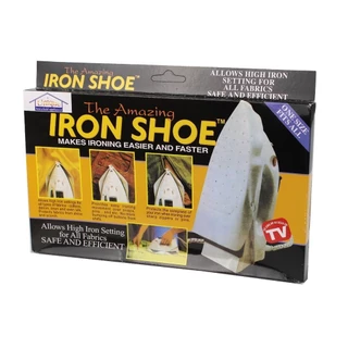 แผ่นรองหน้าเตารีด Iron Shoe ป้องกันผ้าเหลือง แผ่นรองเตารีดกันไหม้ ผ้ารองเตารีด แผ่นรองรีด