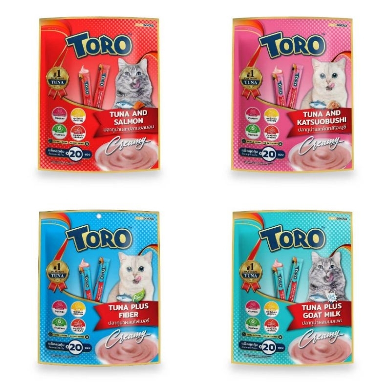 [แพคสุดคุ้ม]Toro Toro ขนมแมวเลีย 15gx20ซอง