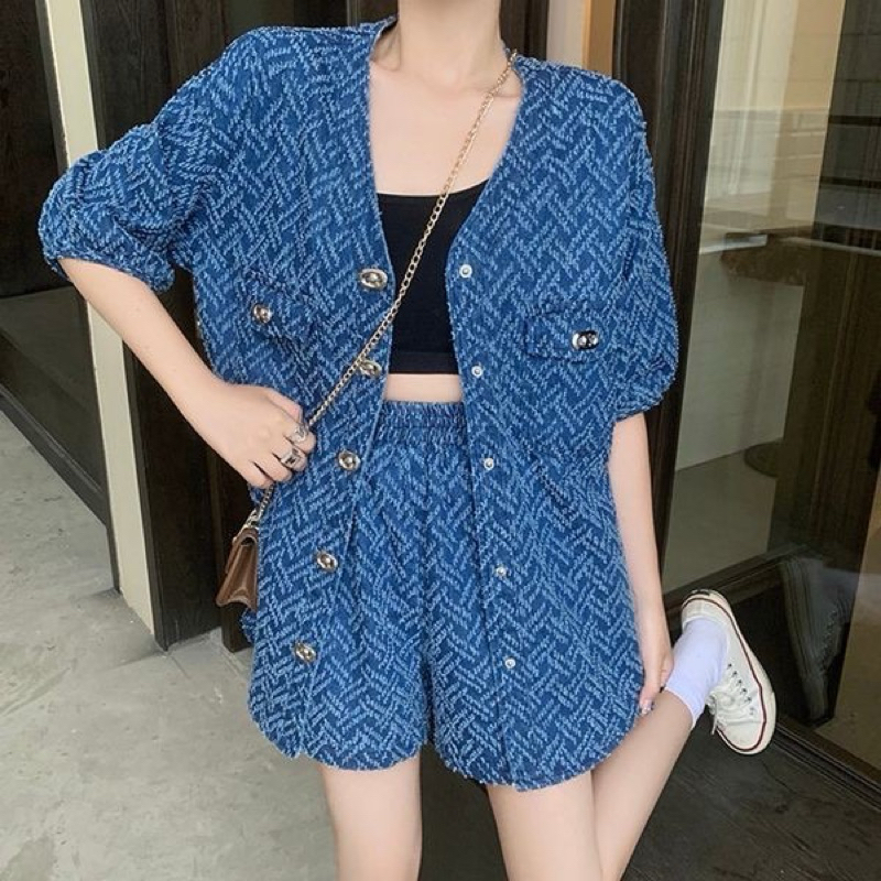 setเสื้อกางเกง ยีนส์