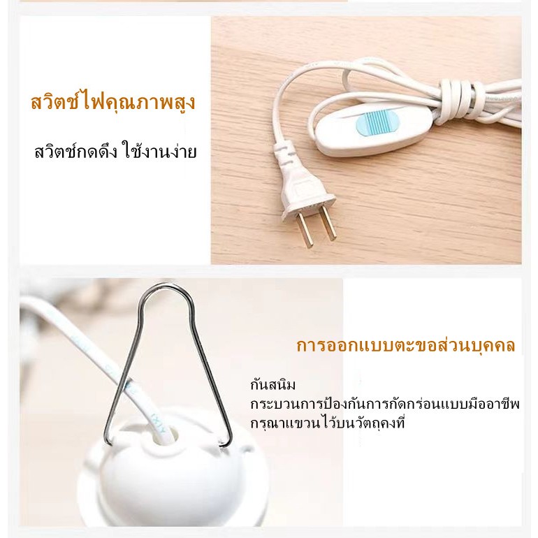 เตรียมส่ง  ด้วยสายไฟ 3/5 เมตร พัดลมแขวนไล่แมลงวัน ขับไล่แมลงวันและแมลง พัดลมเพดาน ราคา ถูกที่สุด ดีลบีเคเค แกลเลอรีภาพที่ 9