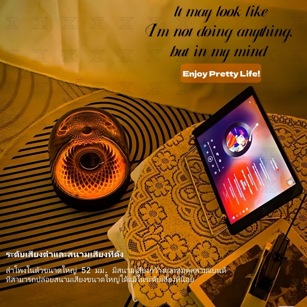 ♥SS ลำโพง ลำโพงบลูทูธ ใหม่ Bluetooth Audio ซับวูฟเฟอร์กำลังสูงกลางแจ้งแบบพกพาสีสันสดใสลำโพงไร้สายบลูทูธ ลำโพงบลูทูทเบสหน