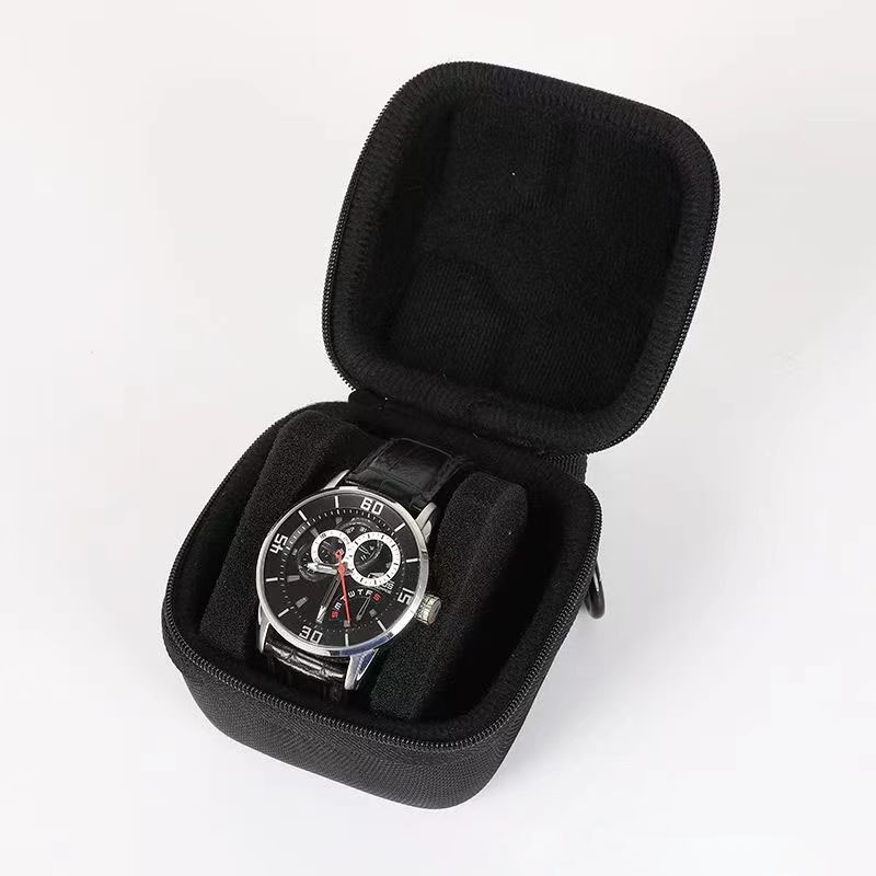 Eva กระเป๋าใส่นาฬิกาพกพา 1 เรือน ดีไซน์เรียบหรู พร้อมซิปปิด กล่องนาฬิกา Watch Box