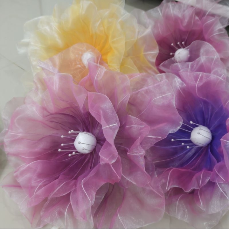 ดอกไม้ยักษ์ทำสีพิเศษ 2tone ขนาด 30-40 cm