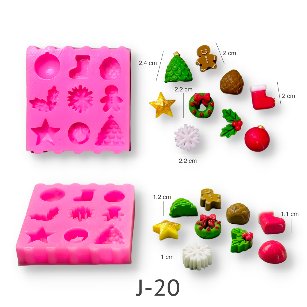แม่พิมพ์ขนม ผลไม้ จิ๋ว ซิลิโคน J-20