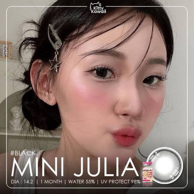 คอนเเทคเลนส์ Kittykawaii mini julia black (dia14.2)