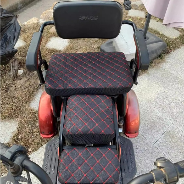 ผ้ารองเบาะรถสามล้อไฟฟ้า Yadea/Jinpen/Taosiling/Amada/New Sun - ผ้ากันแดด นุ่มสบาย พร้อมแผ่นรองเท้า
