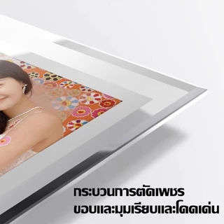 กรอบรูปกระจกคริสตัลขนาด6นิ้ว 7นิ้ว 8นิ้ว กรอบรูปตั้งได้ กรอบรูปกระจก กรอบรูปแนวตั้ง กรอบรูปแนวนอน
