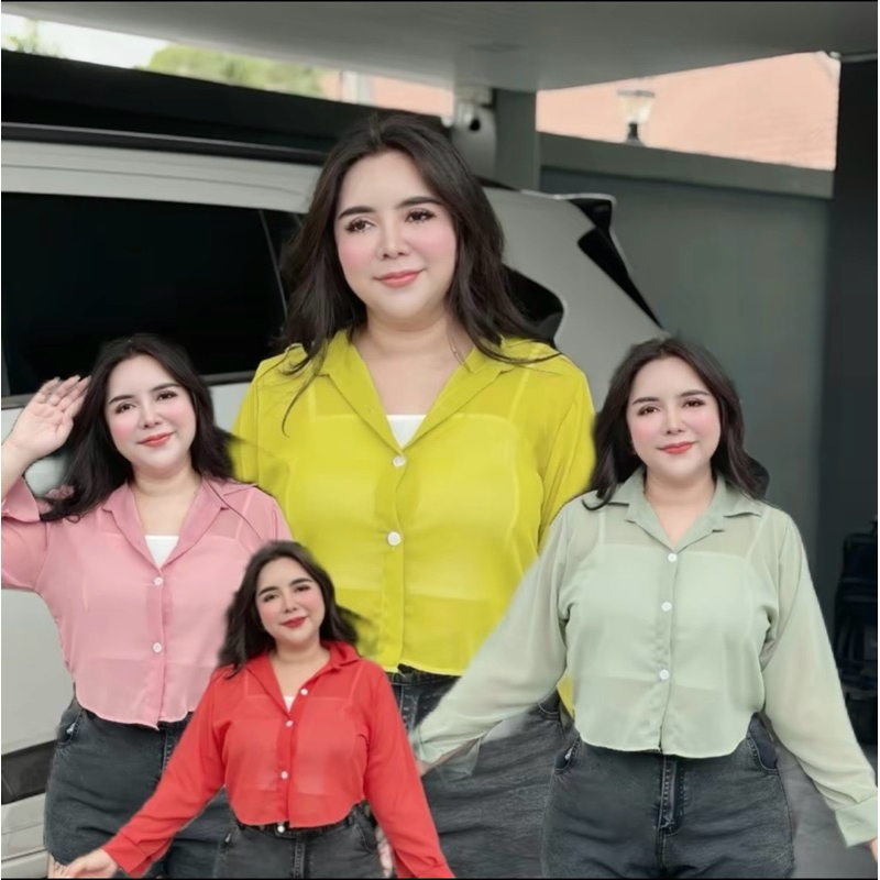 เสื้อคลุมผ้าชีฟอง(ครอปชีฟอง)