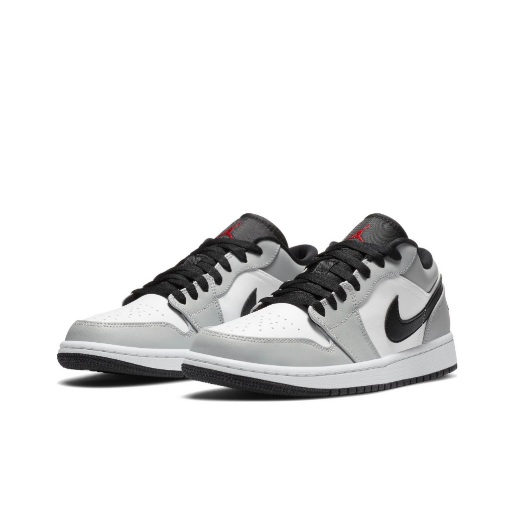 【100% original💯%】AIR JORDAN 1 LOW LIGHT SMOKE GREY 1 LOW แบรนด์ใหม่ รองเท้ากีฬาชายและหญิง