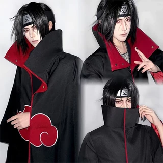 ชุดคอสเพลย์cosplayจากอนิเมะเรื่อง Naruto Akatsuki Sasuke Uchiha Itachi สำหรับคอสเพลย์