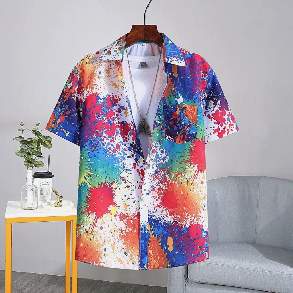 #พร้อมส่ง#071#M-3XL#เสื้อสงการนต์แฟชั่นสินค้าขายดีผ้านุ่มใส่สบายผ้าโพลีเอสเตอร์ลายสวยๆใส่ได้ทั้งหญิงและชาย