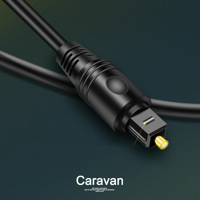 Caravan Crew OD2.2 TOSLINK Cable สายสัญญาณเสียงไฟเบอร์ออปติกสําหรับ CD DVD SPDIF สําหรับทีวีลําโพง