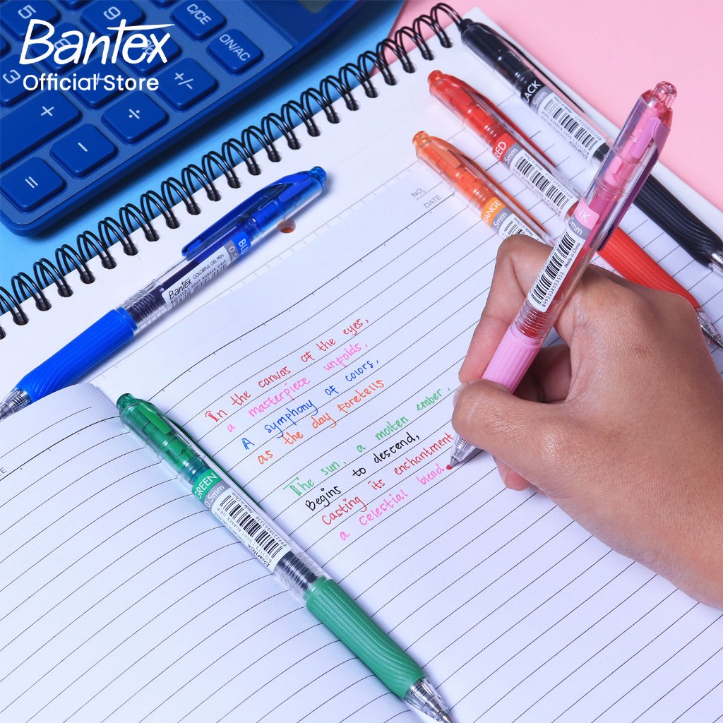 Bantex ปากกาเจล 0.5 มม. มีให้เลือก 6 สี เขียนลื่น แห้งไว ไม่ซึมเปื้อน Pentel EnerGel ราคา ถูกที่สุด ดีลบีเคเค แกลเลอรีภาพที่ 2