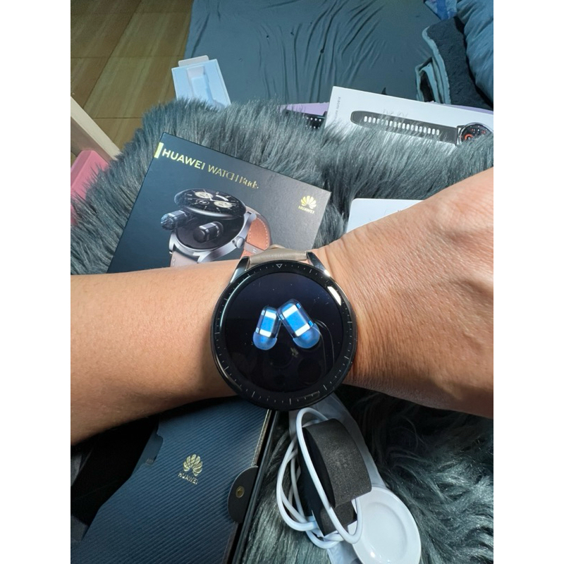 ‼️เคลียร์สต๊อกครับ‼️ สมาร์ทวอทช์ HUAWEI Watch Buds khaki มือ 2 สภาพ 95% สวยๆครับ อุปกรณ์ครบยกกล่องการใช้งานปกติ
