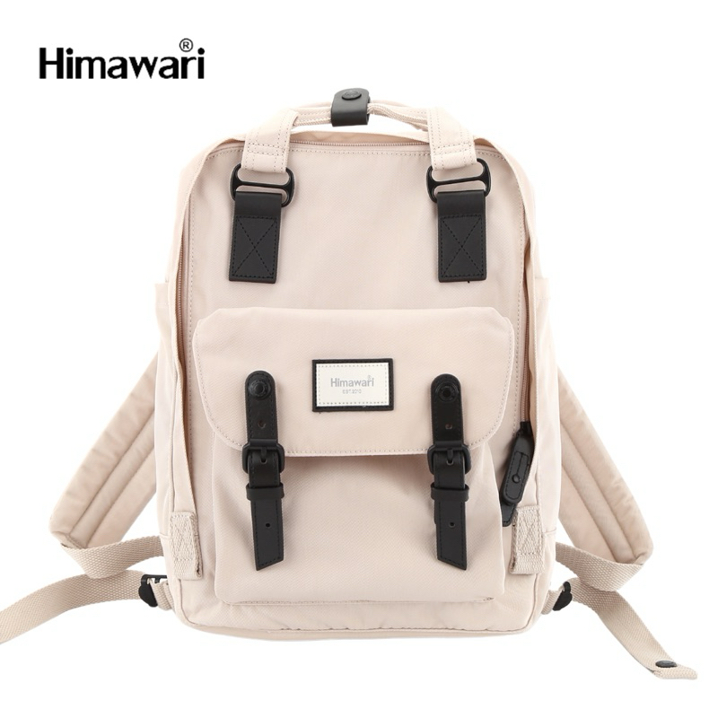 HIMAWARI กระเป๋าเป้สะพายหลัง กันน้ำ 13" Laptop Backpack รุ่น HM188-L สี #84 Vanilla Black