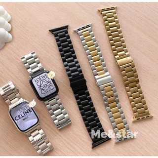สายสําหรับ smartwatch สายนาฬิกาสแตนเลสเบา Iwatch series11 10 9 8 7 6 SE 5 4 3 2 SE Strap 38/40/41/42/44/45/46/49mm B