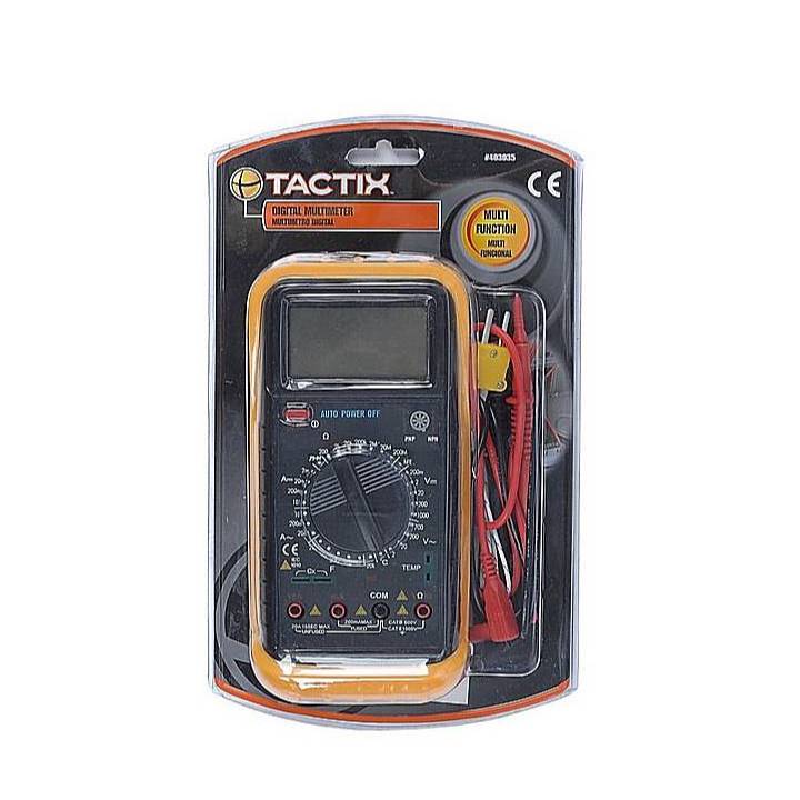 มัลติมิเตอร์ ดิจิตอล 2V/20V/200V/1000V TACTIX