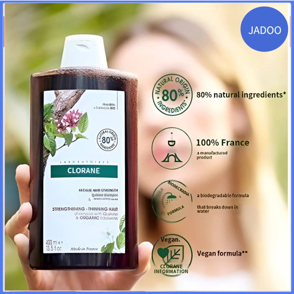 คลอเรน Klorane Shampoo 400 ml แชมพูลดการหลุดร่วงเพิ่มความแข็งแรงให้เส้นผม Strengthening Hair Shampoo