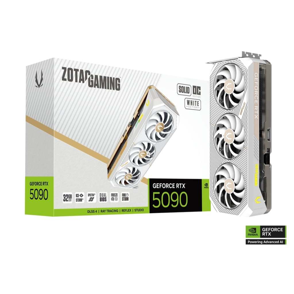 ZOTAC GAMING GeForce RTX 5090 SOLID OC White Edition (การ์ดจอ)