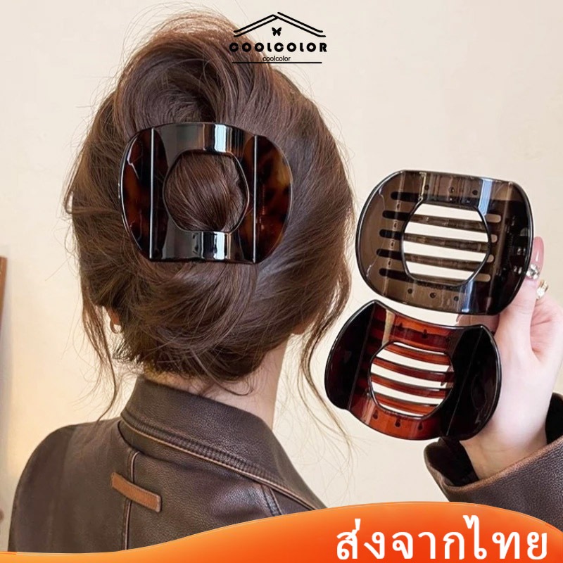 ในไทย💖กิ๊บติดผมรูปส่วนโค้งกันลื่นขนาดใหญ่วินเทจแฟชั่นสไตล์เกาหลีสําหรับผู้หญิงเครื่องประดับผมCOD