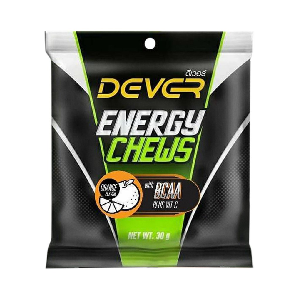 DEVER CHEWS - ORANGE (CHEW-ORG) เยลลี่ให้พลังงาน DEVER รสส้ม