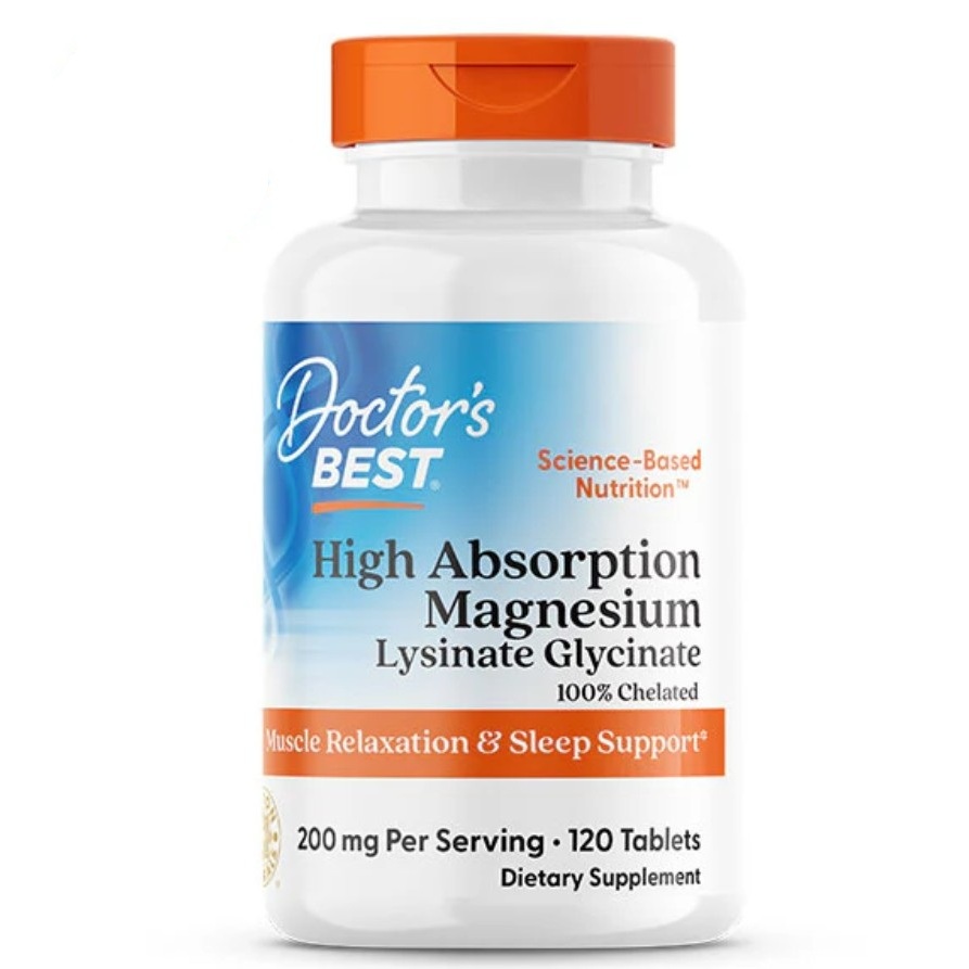 High Absorption Magnesium 200 mg 120 Tablets Doctor's Best แมกนีเซียม