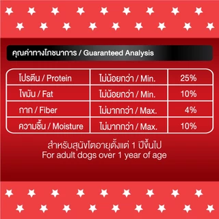 บิงโกสตาร์ ไฮโปร สุนัขโต เนื้อแกะ 10 KG
