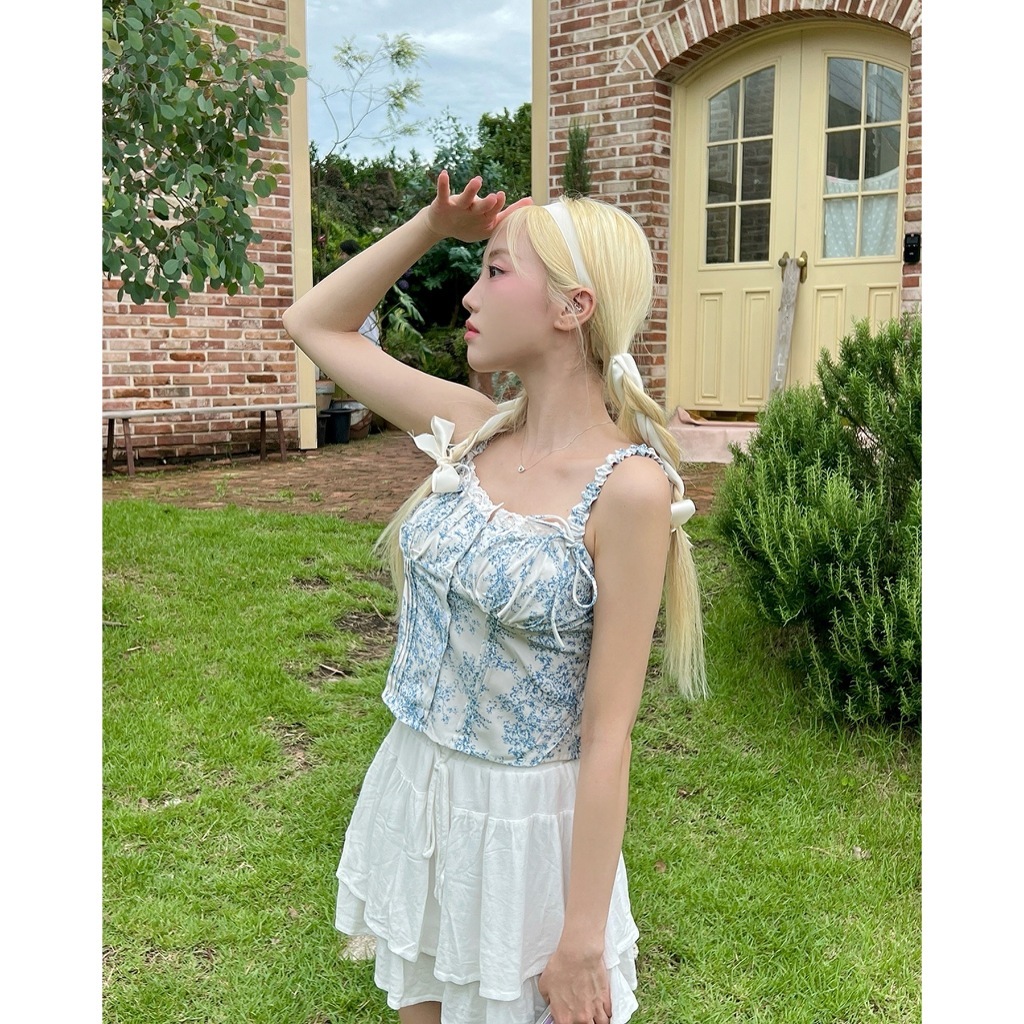 ส่งทันที Cici NO(J1768)เสื้อสายเดี่ยว detail กระดุมแต่งด้านหน้าสายไม่สามารถปรับได้มีแต่งลูกไม้เล็กๆมินิลูกคุณหนูลูกคุณใจ - รูปที่ 6