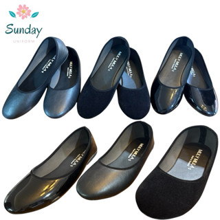 🖤💜รองเท้าคัชชูส้นเตี้ยสีดำ รองเท้านักศึกษาผู้หญิง🖤💜