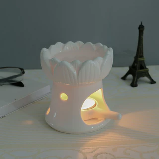 Aroma Burner เตาอโรม่าเซรามิกลายฉลุสุดคลาสสิก สำหรับน้ำมันหอมระเหย เหมาะสำหรับบ้าน สปานวด และทำสมาธิ
