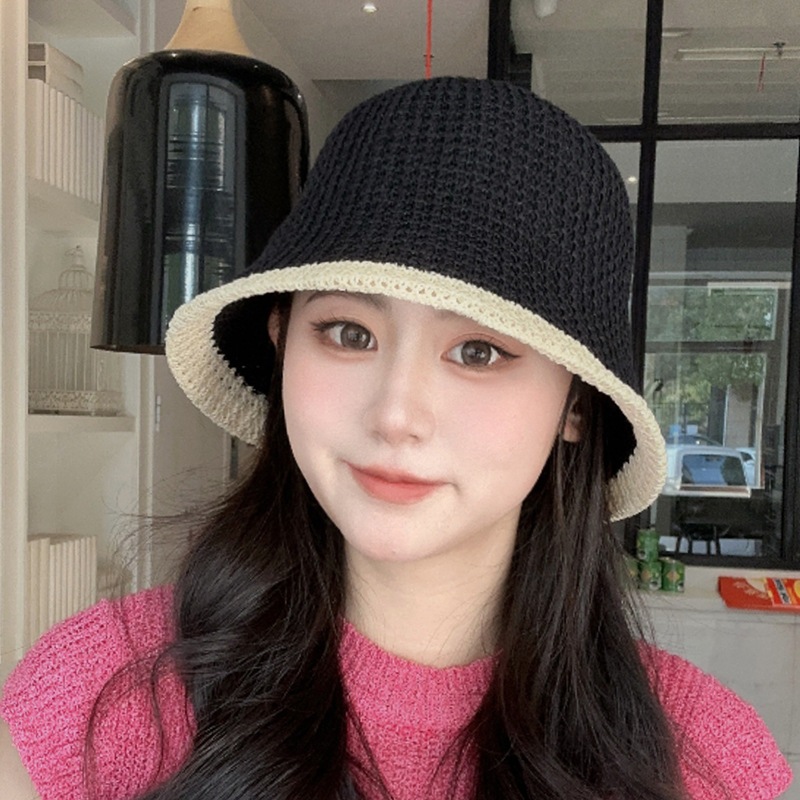 หมวกสาน Mimi (B147) หมวกบัคเก็ตกันแดด แฟชั่นสำหรับผู้หญิง รูปที่ 5