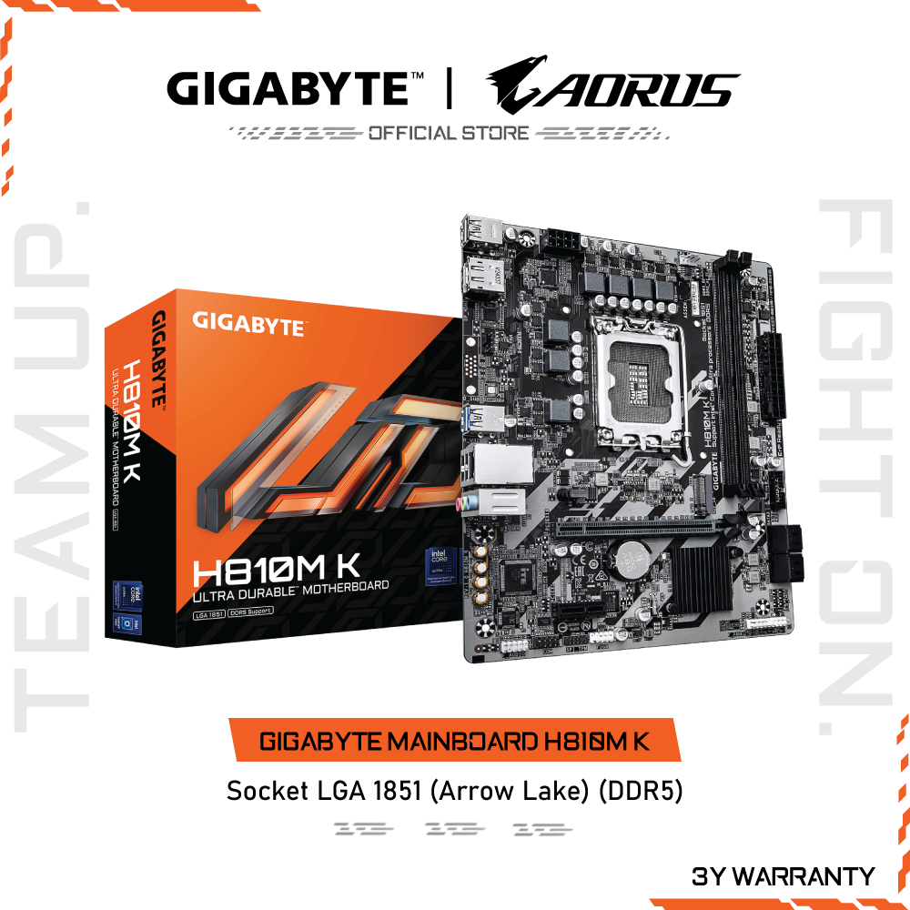 GIGABYTE MAINBOARD H810M K เมนบอร์ด H810M K-REV1.0