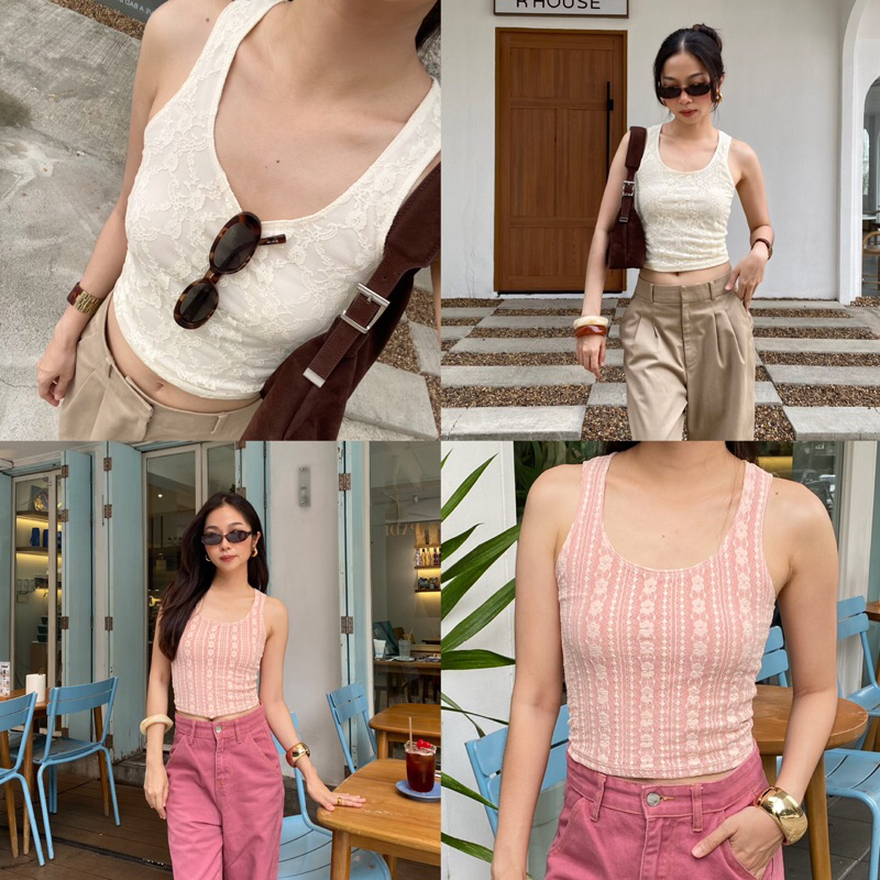 AJENMADE | LACE TANK TOP – โปรปัง