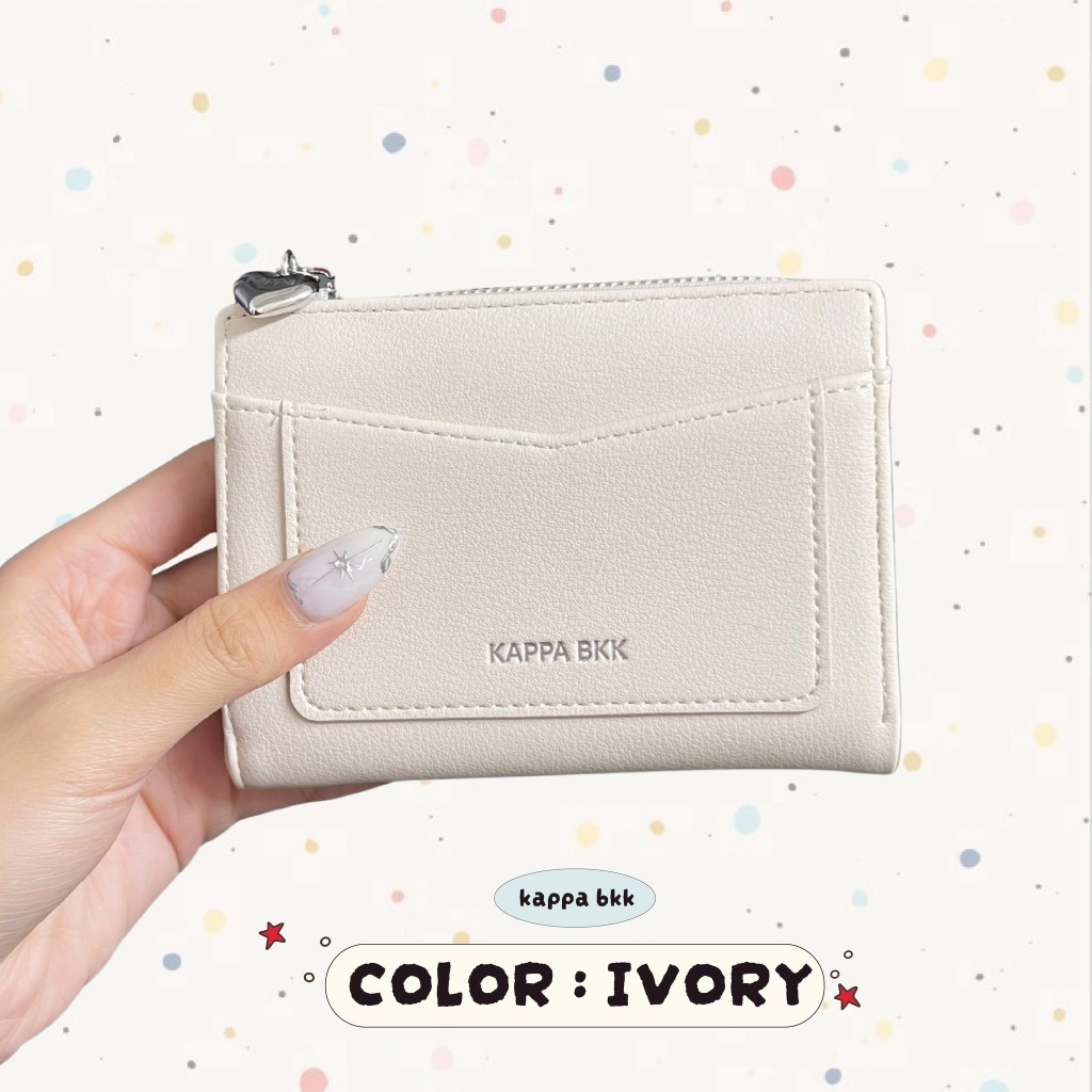 KAPPABKK Millie Short Wallet กระเป๋าสตางค์ใบสั้นหนัง PU รูปที่ 3