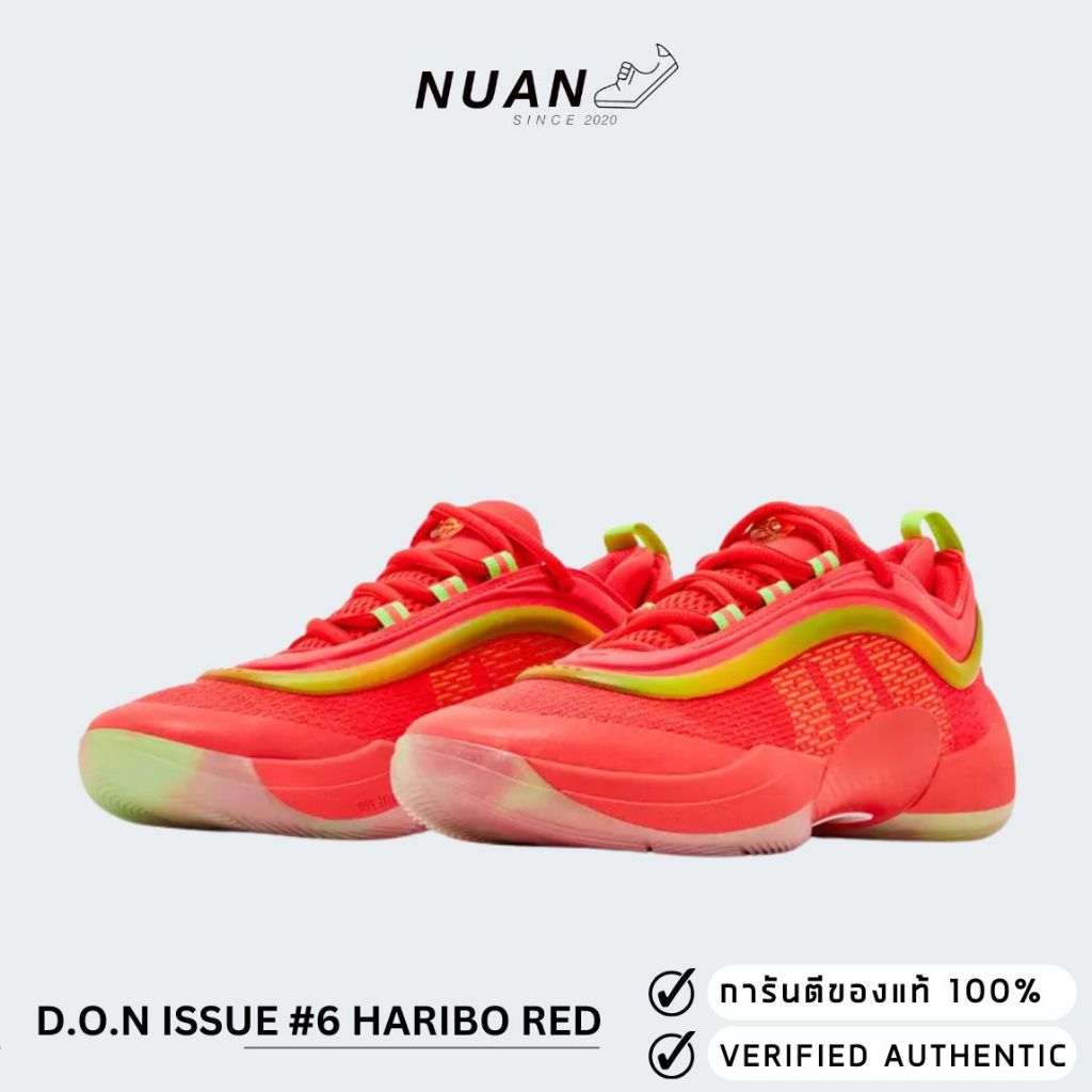Adidas D.O.N Issue #6 "Haribo Red" JH7917 การันตี ของแท้ 100% รองเท้าบาสเกตบอล