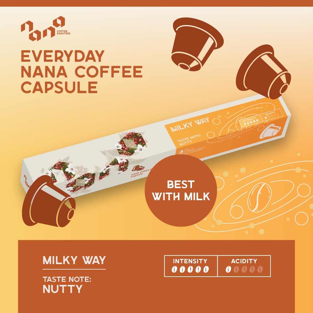 กาแฟแคปซูล for Nespresso Compatible - Milkyway Coffee Capsule - Nana Coffee Roasters