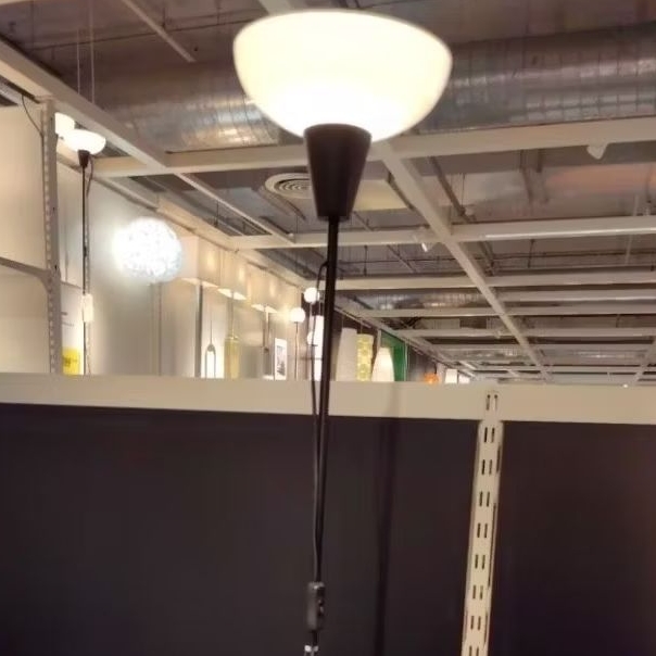 IKEA แท้ค่ะ TÅGARP ทัวการ์ป โคมตั้งพื้นแบบอัพไลท์, ดำ/ขาว, โคมอัพไลท์/โคมไฟอ่านหนังสือ, ดำ/ขาว