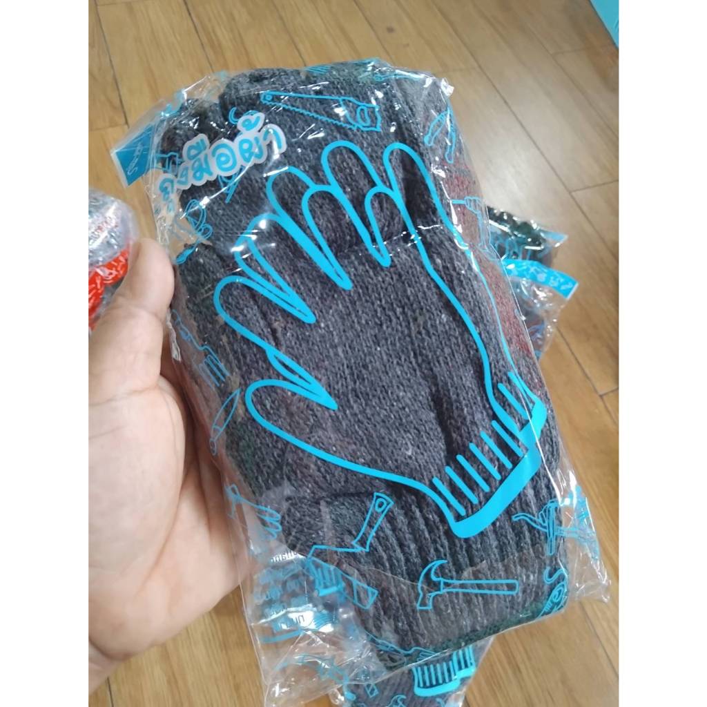 1โหล ถุงมือผ้าไหมพรม ถุงมือผ้าอย่างดี มีสีให้เลือก และแบบคละ ราคา ถูกที่สุด ดีลบีเคเค แกลเลอรีภาพที่ 9