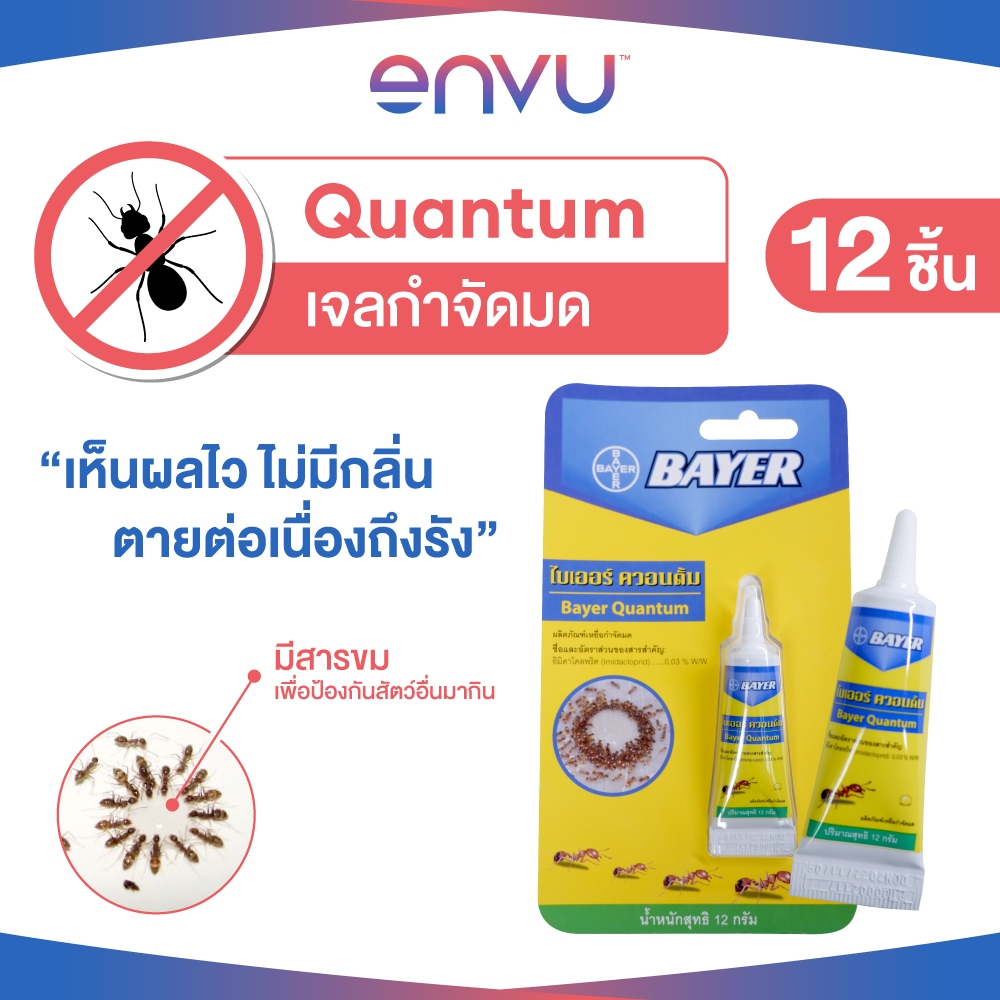 Quantum เจลกำจัดมด ควอนตั้ม 12 กรัม (แพ็ก 12)