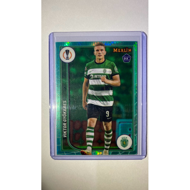 การ์ดนักฟุตบอล Viktor Gyokeres RC,SCP, Topps Merlin 2024