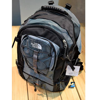 กระเป๋าเป้ กระเป๋า"TNF"สะพายหลังใส่สัมภาระ สีเทาคาดดำขนาด 55L สินค้ามีพร้อมส่ง