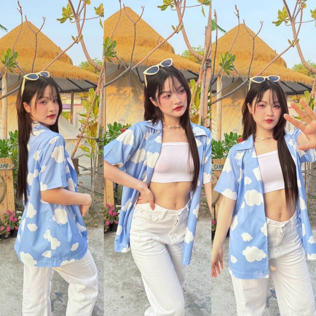 ⚡️[พร้อมส่ง] เสื้อฮาวาย เสื้อสงกรานต์ ตัวยาว พิมพ์ลาย #FF11 - รูปที่ 6