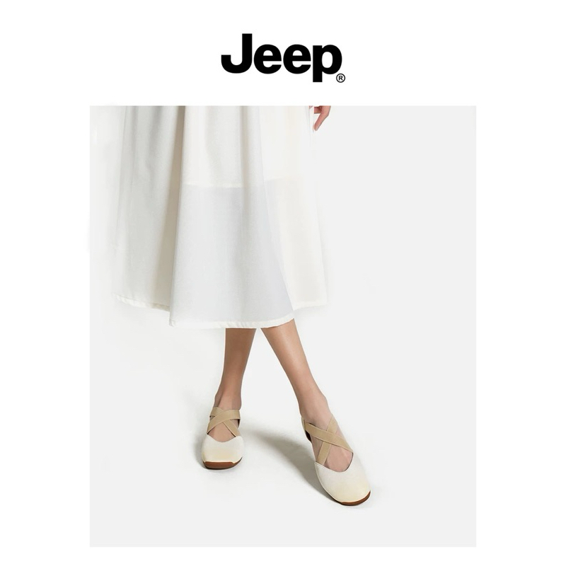 (ของแท้/ส่งฟรี✨) รองเท้า Jeep ทรงบัลเลต์สุดน่ารัก