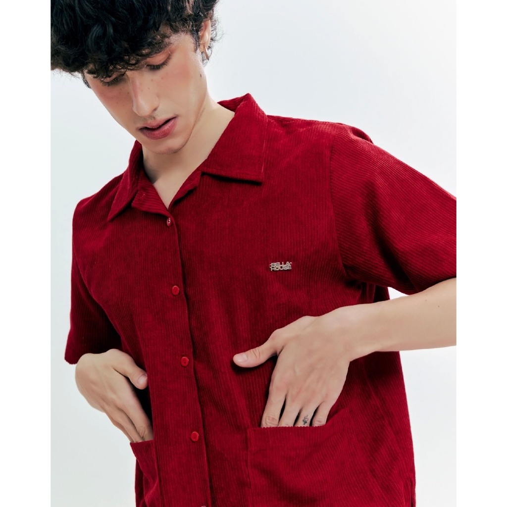 BELLA HOUSE - MALONE SHIRT เสื้อเชิ้ตแขนสั้นลูกฟูก (3 COLORS) - รูปที่ 4